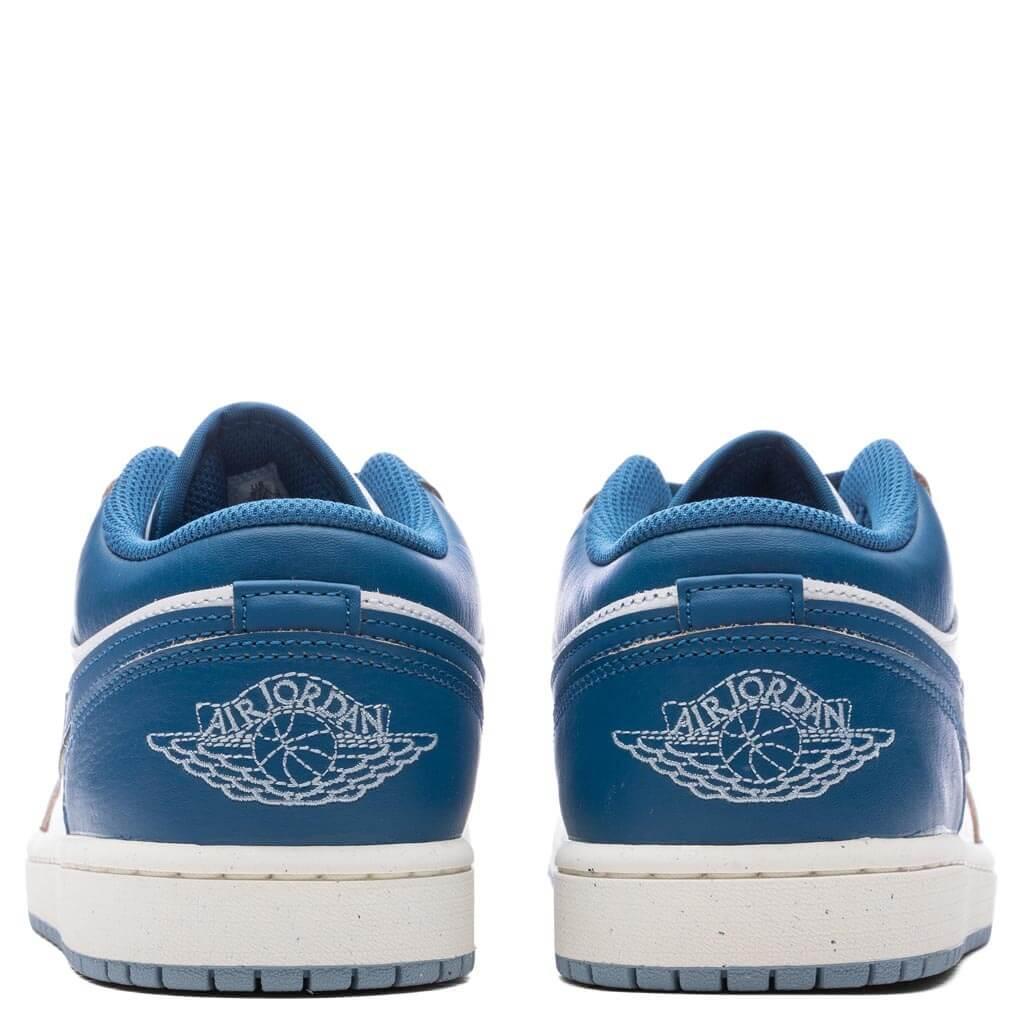 Air Jordan 1 Low SE - White/Industrial Blue/Blue Grey Male Product Image