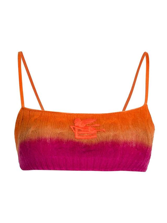 Womens Ombr Crop Top Product Image