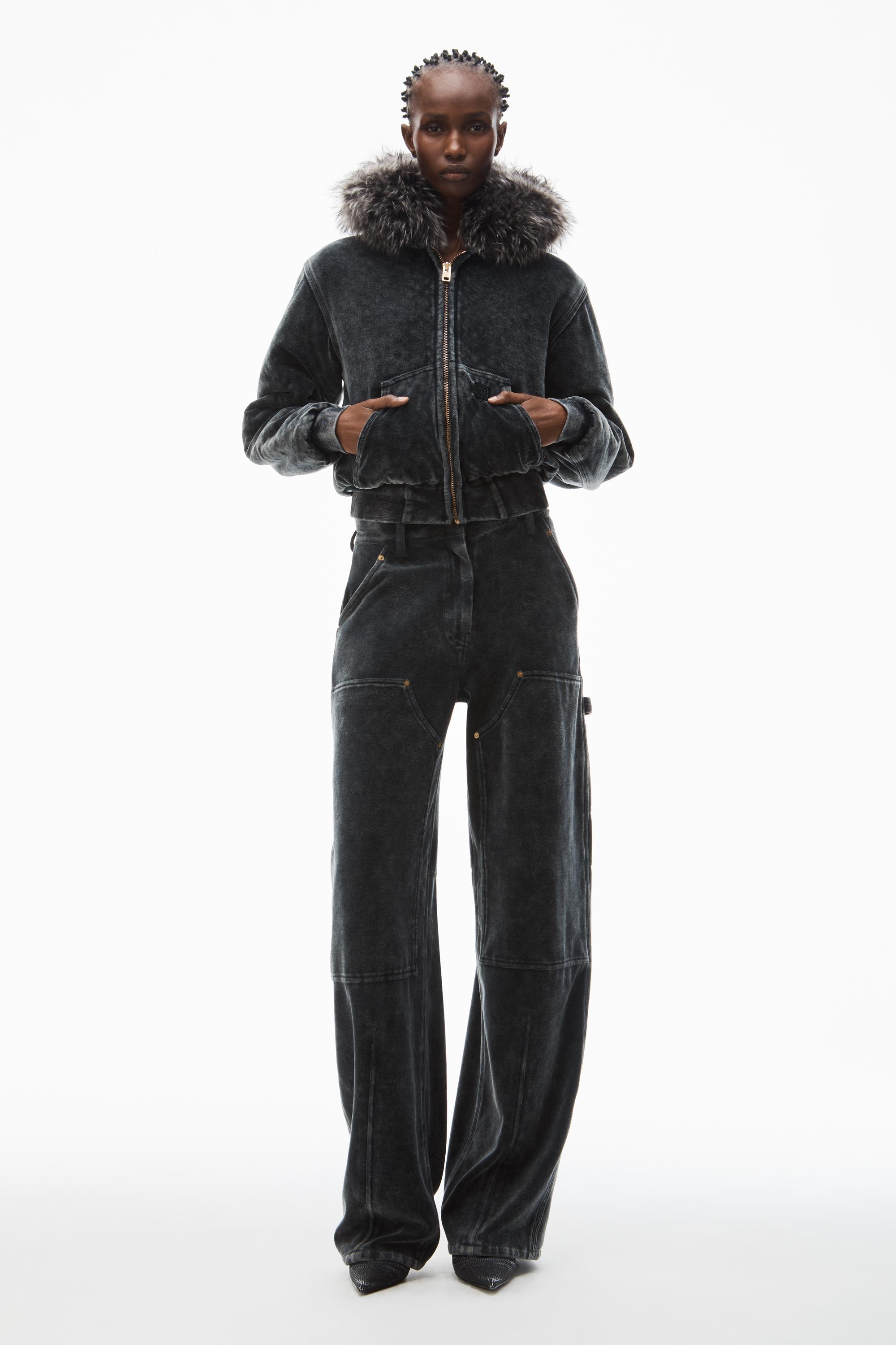 Workwear Pants In Crushed Velour Product Image