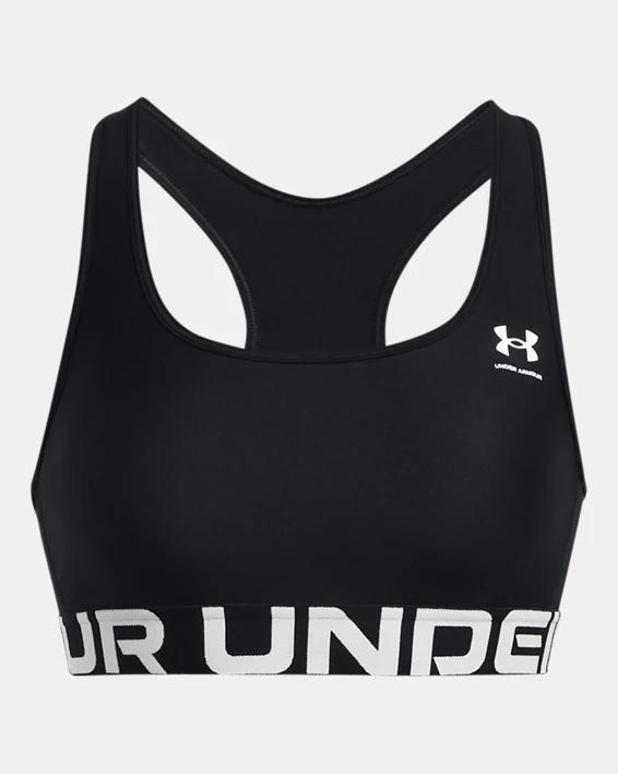 Women's HeatGear® Armour Mid Branded Sports Bra Product Image