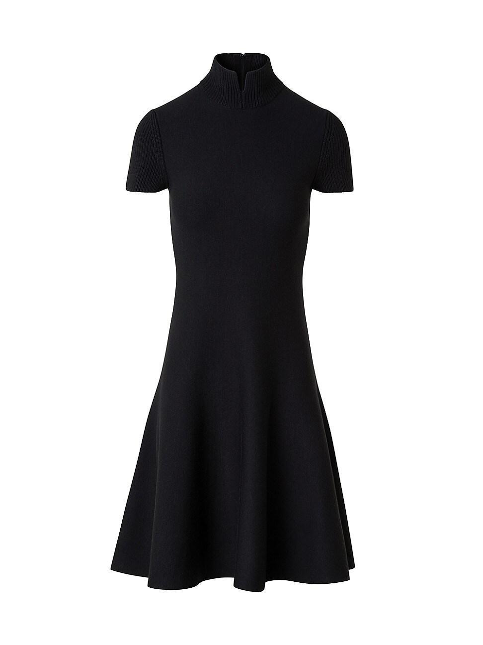 Womens Wool-Blend Fit-And-Flare Dress Product Image