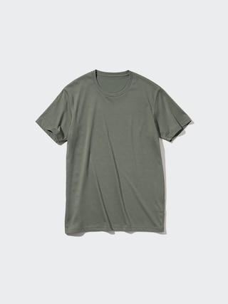 Mens Dry Color T-Shirt Olive XS UNIQLO US Product Image