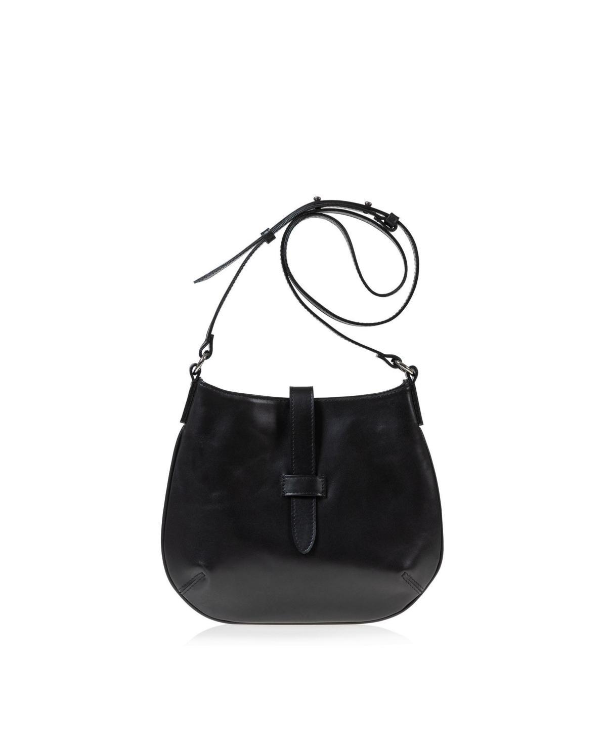 Womens Leather Tulip Crossbody Bag Product Image