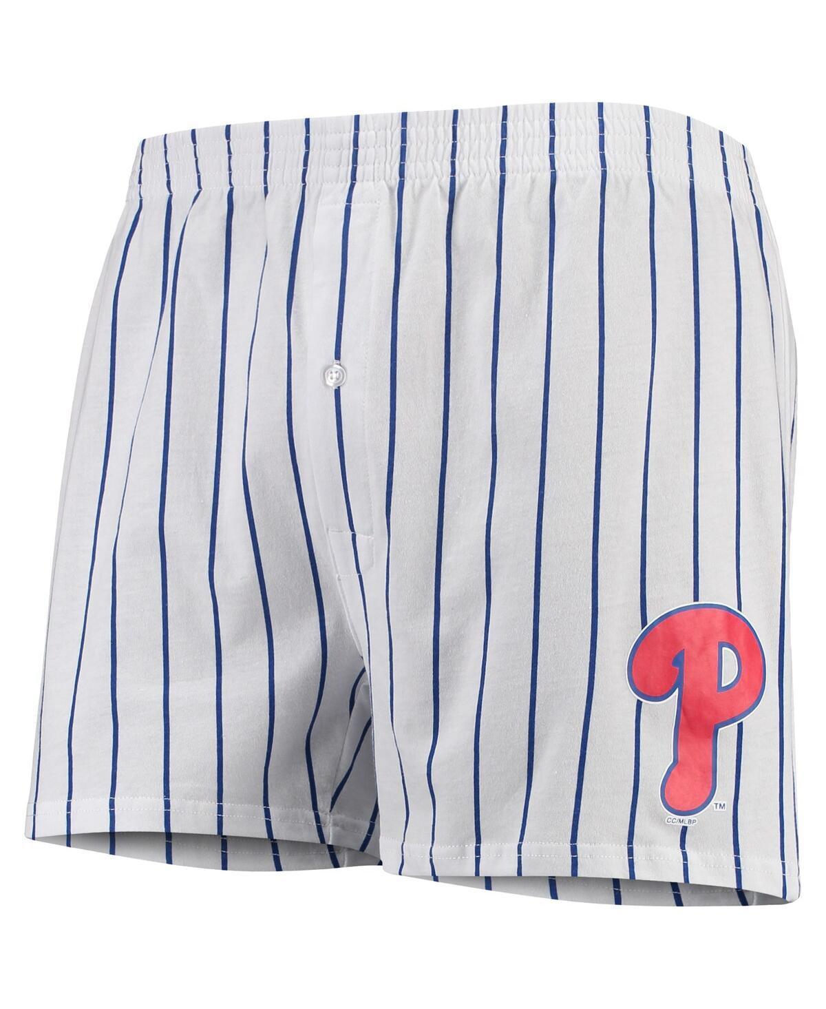 Mens Concepts Sport White Philadelphia Phillies Vigor Boxer Shorts Product Image