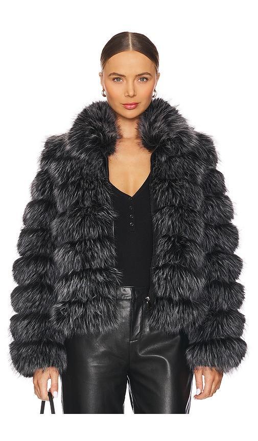 The Landau Faux Fur Jacket Product Image