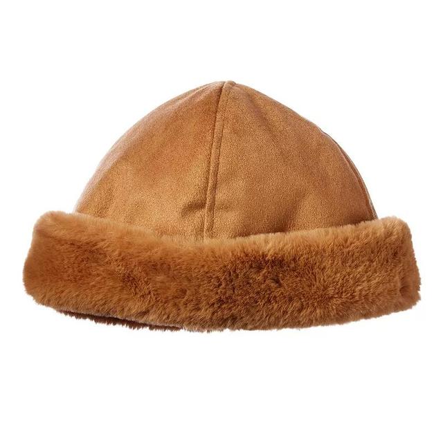 Womens isotoner Microsuede Faux Fur Hat Product Image