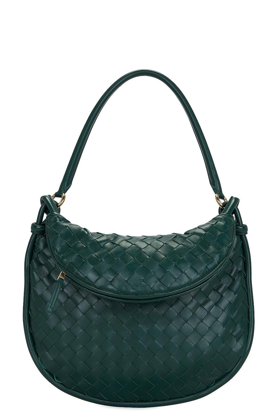 Bottega Veneta Medium Gemelli Intrecciato Shoulder Bag Green.. Product Image