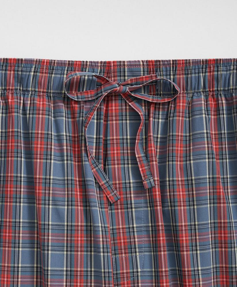 Cotton Broadcloth Tartan Lounge Pants Product Image