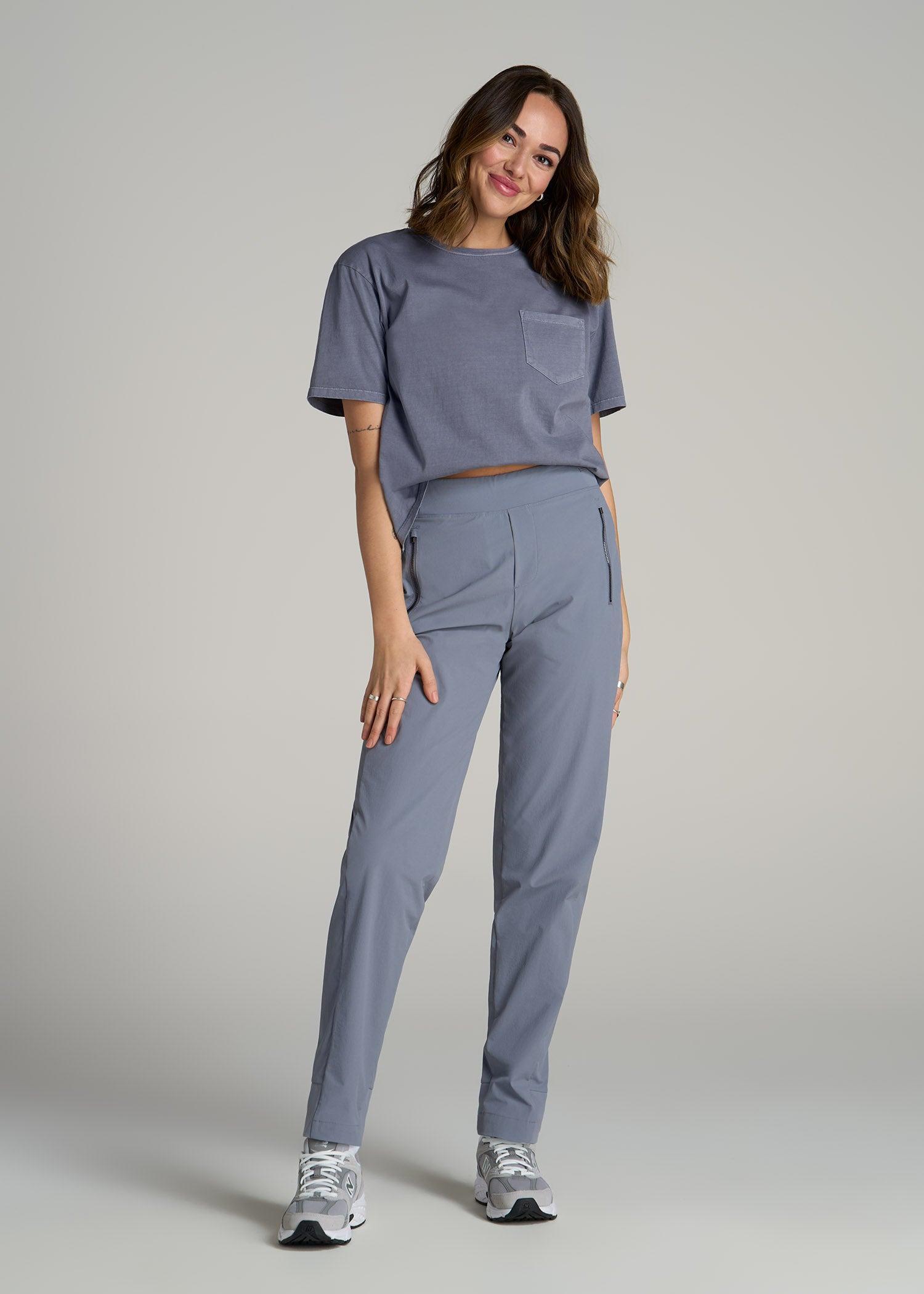 Pull-on Mini Ripstop Pants for Tall Women in Skyline Grey Product Image