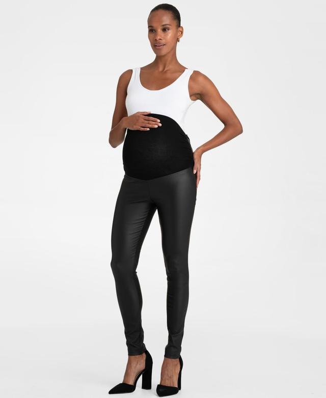 Seraphine Womens Matt Coated Maternity Leggings Product Image