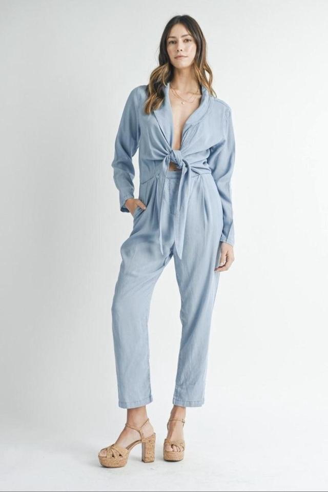 Tie Front Jumpsuit Product Image