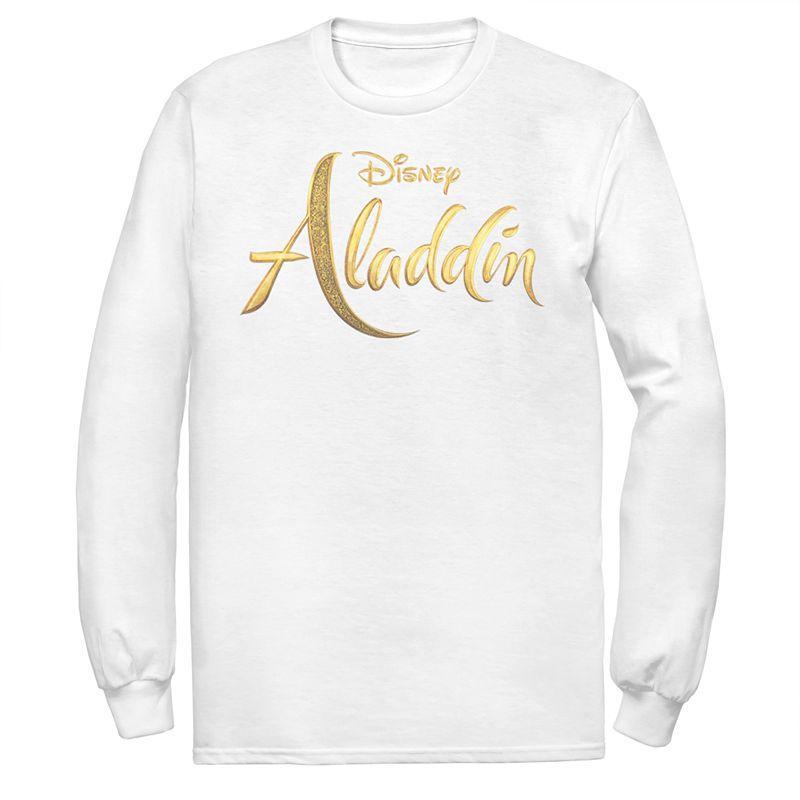 Disneys Aladdin Mens Logo Long Sleeve Graphic Tee Product Image