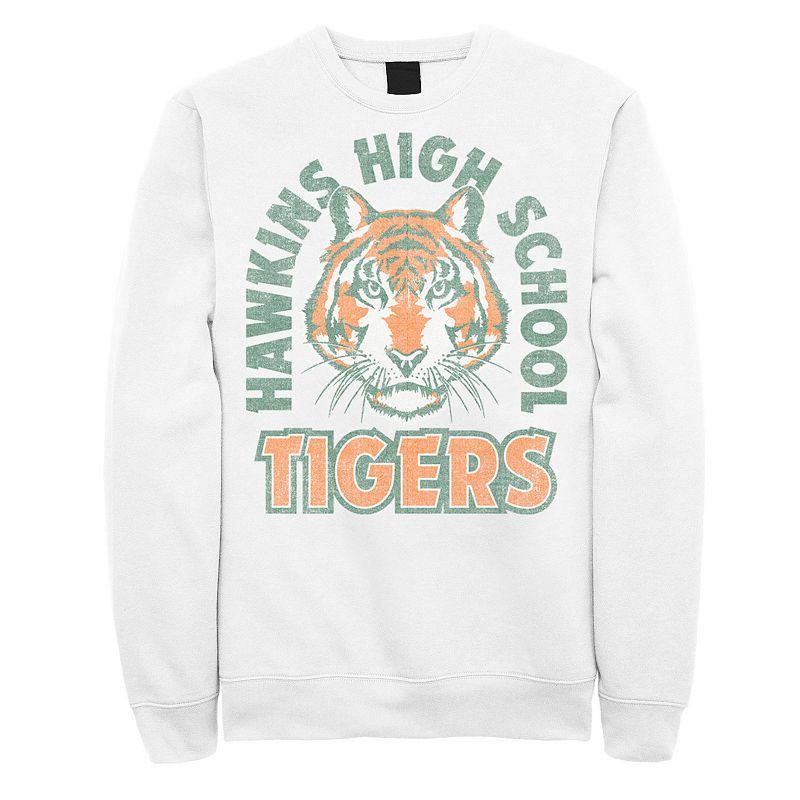 Mens Netflix Stranger Things Hawkins High School Tigers Arch Sweatshirt Product Image