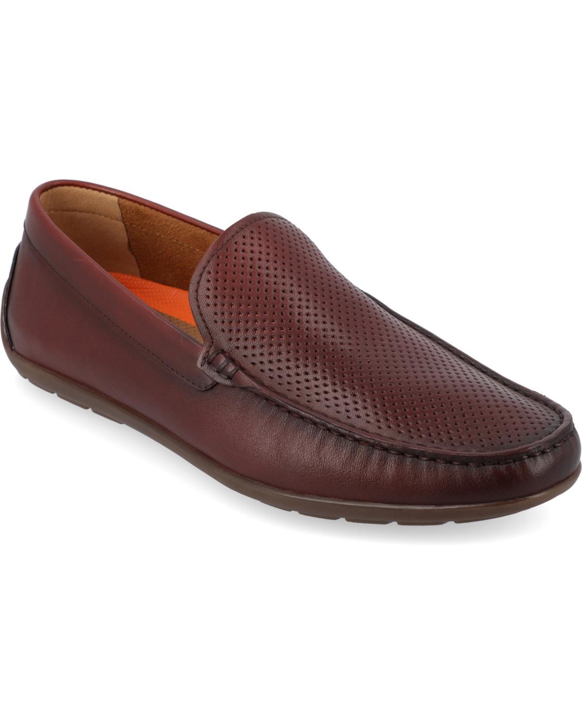 Thomas & Vine Jaden Mens Tru Comfort Foam Leather Driving Loafers Brown Product Image