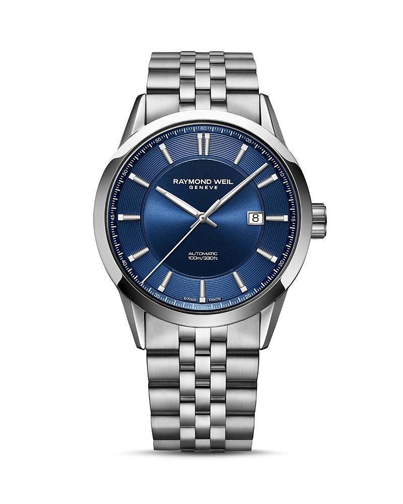 Raymond Weil Mens Swiss Automatic Freelancer Stainless Steel Bracelet Watch 42mm Product Image