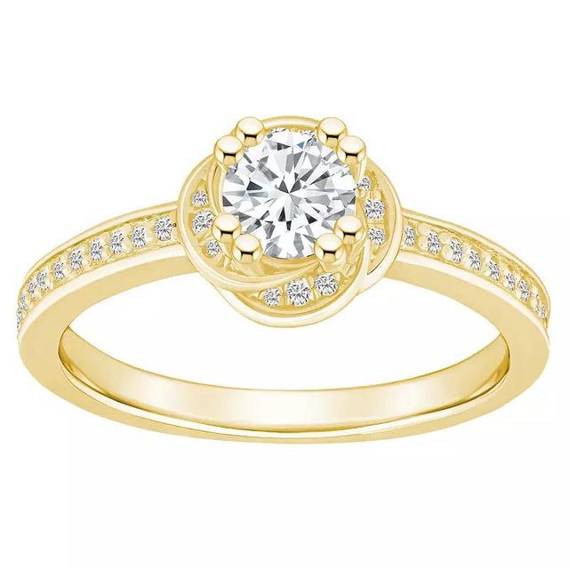 Alyson Layne 14k Gold 3/4 Carat T.W. Diamond Halo Rosette Engagement Ring, Womens Yellow Product Image