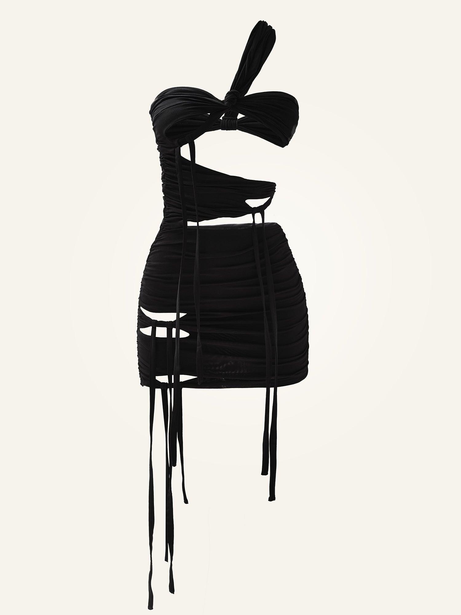 Icon dress in Onyx Fringe Product Image