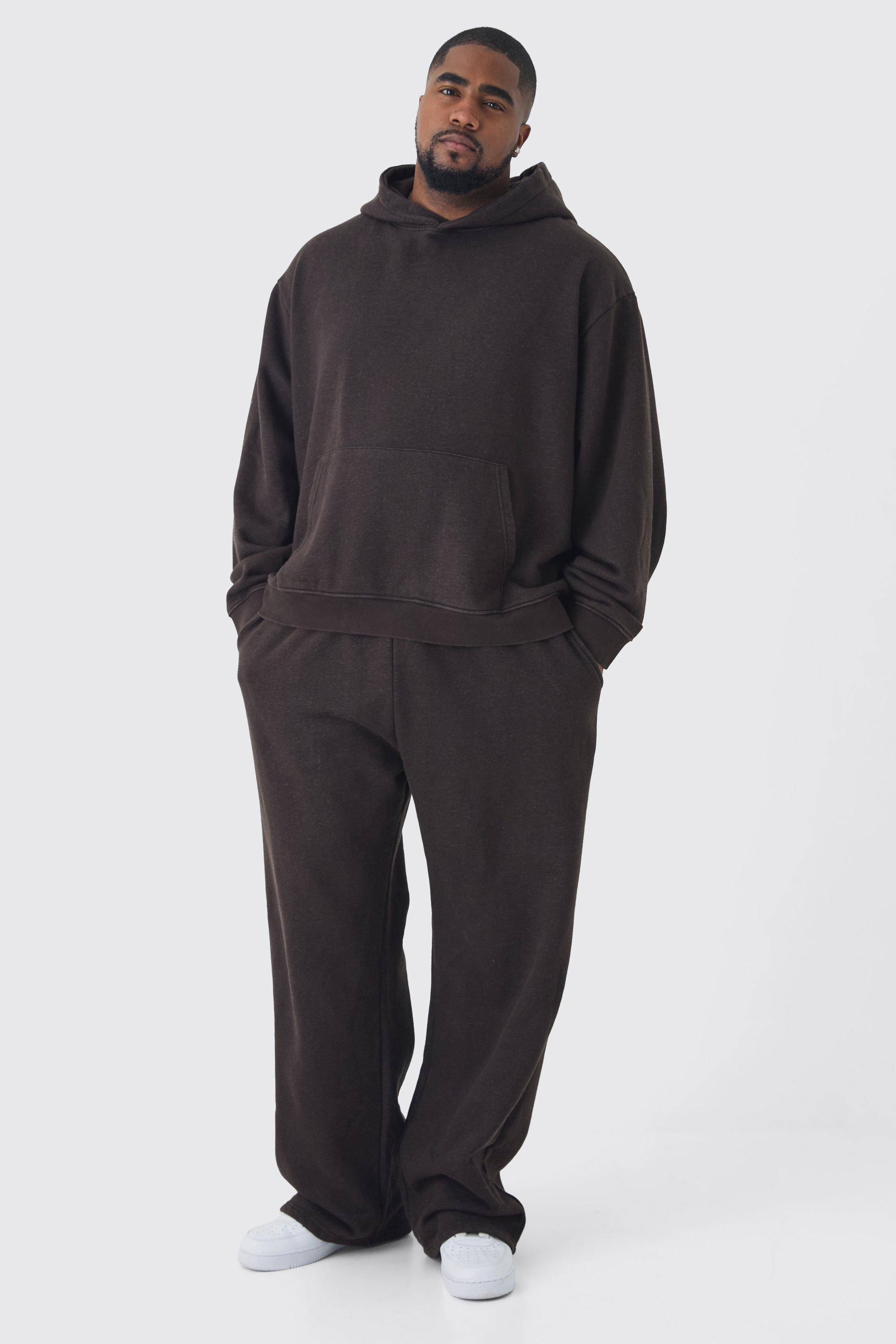 Plus Oversized Washed Tracksuit | boohooMAN USA product image