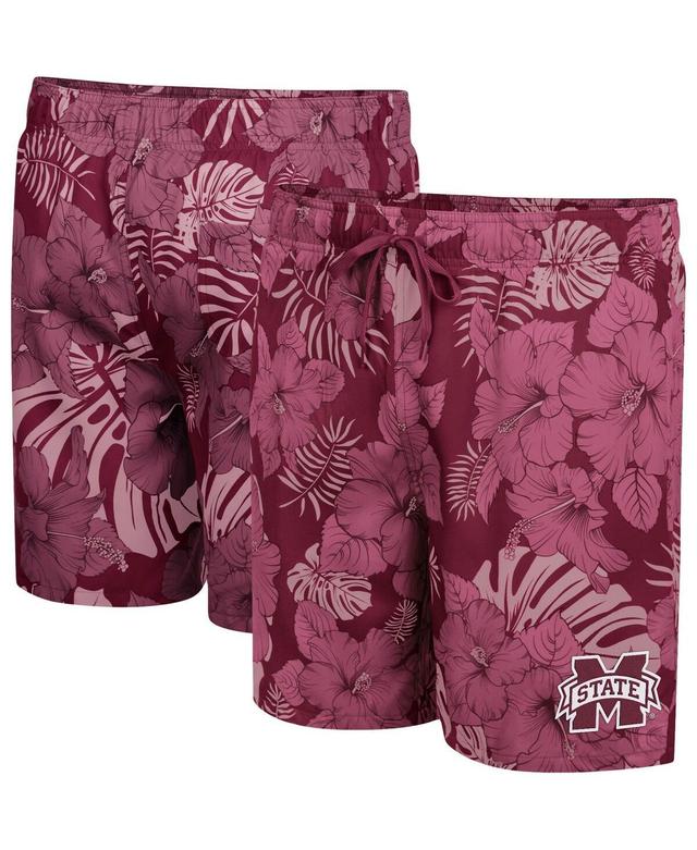 Mens Colosseum Maroon Mississippi State Bulldogs The Dude Swim Shorts Product Image