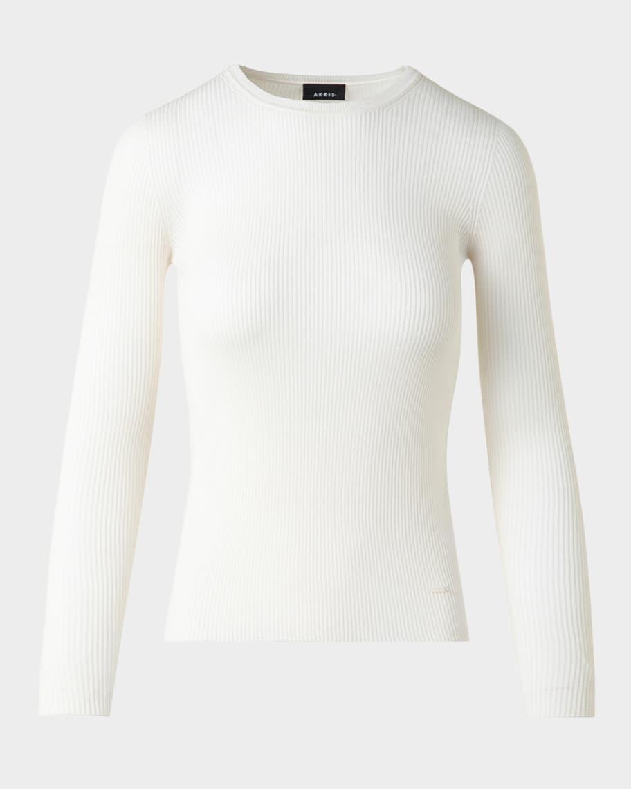 Fitted Rib-Knit Sweater  product image