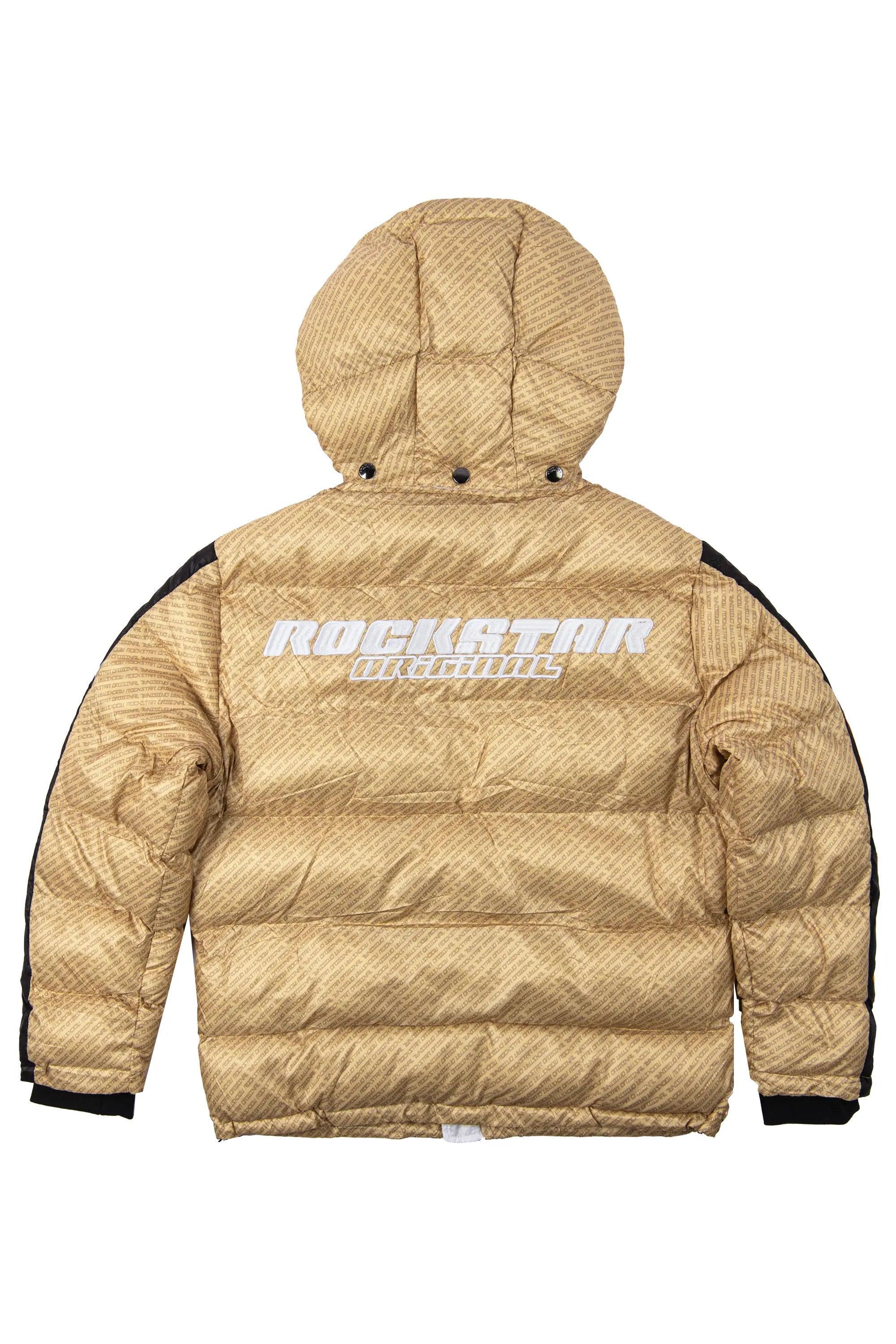 Bryson Puffer Jacket- Beige Male Product Image