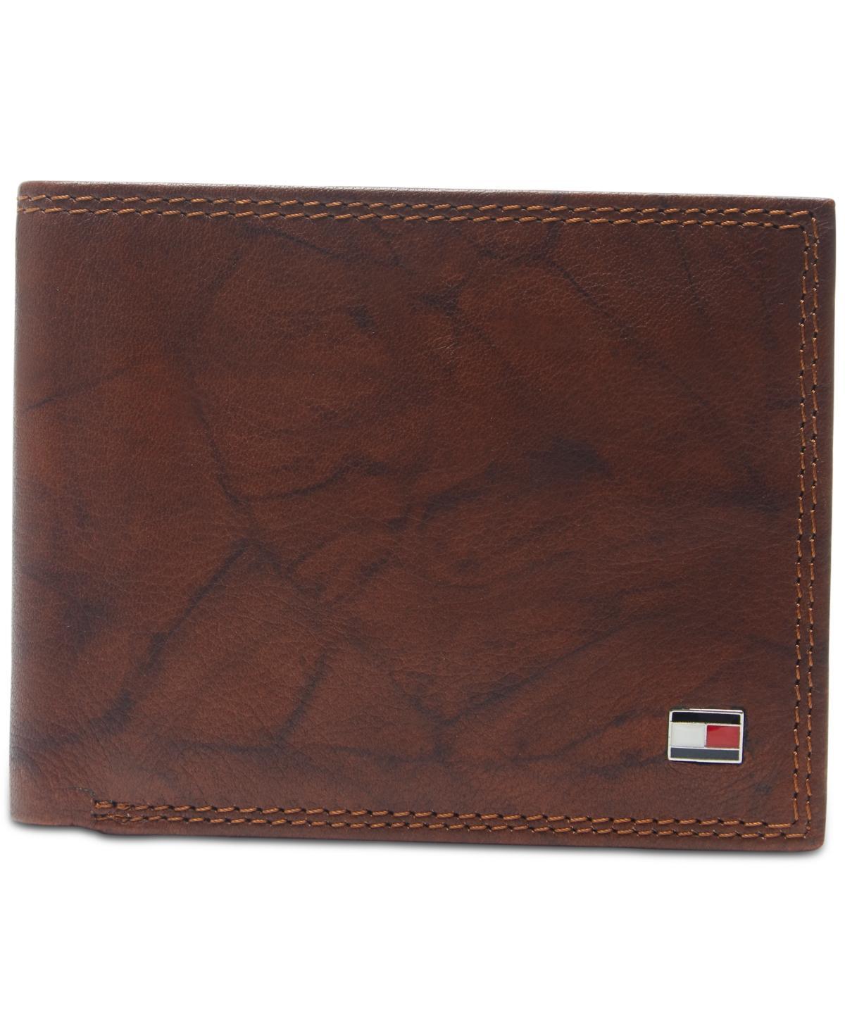 Tommy Hilfiger Big & Tall Tommy Hilfiger RFID Traveler Crunch Wallet - Tan - male - One Size Product Image