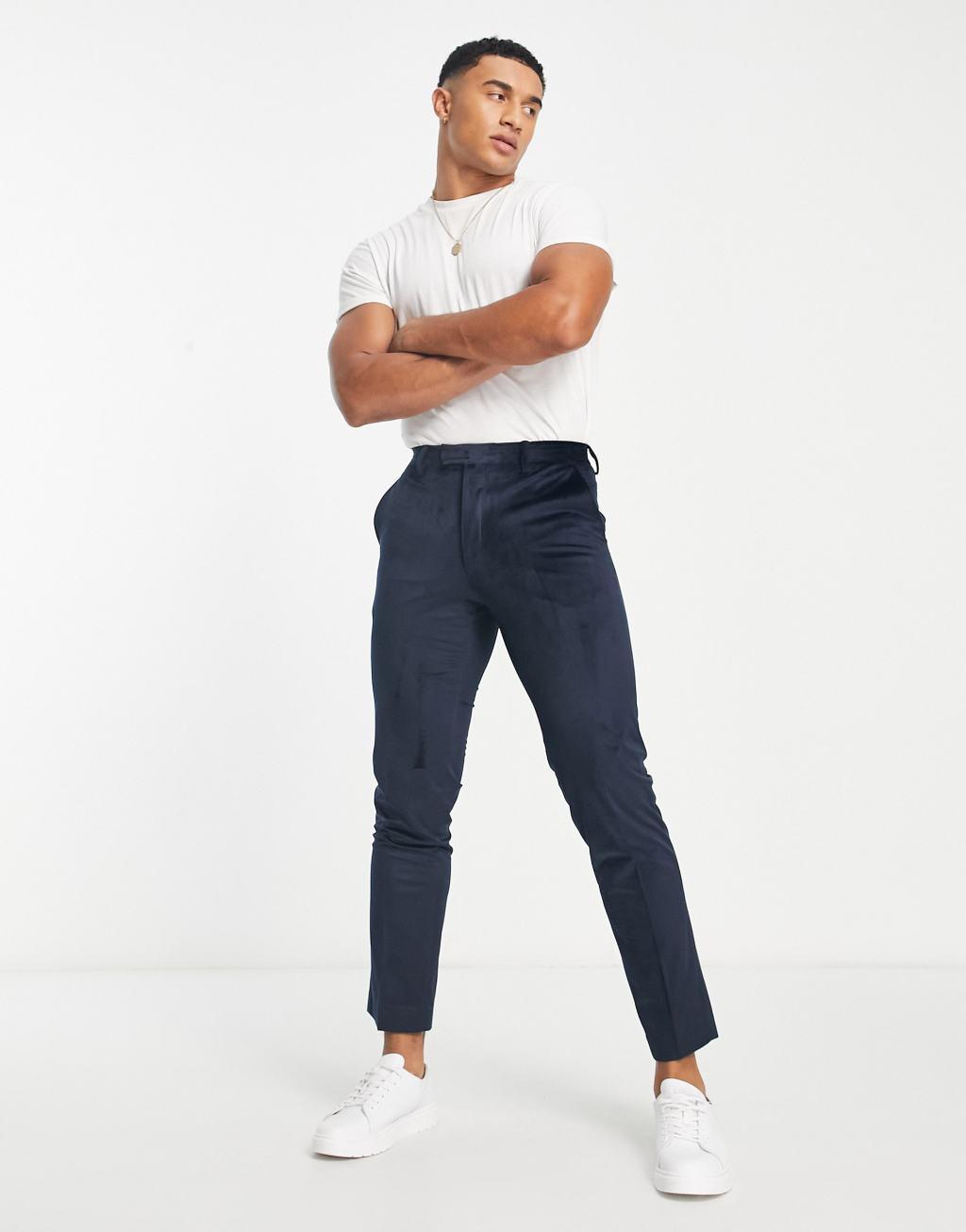 French Connection velvet suit pants Product Image