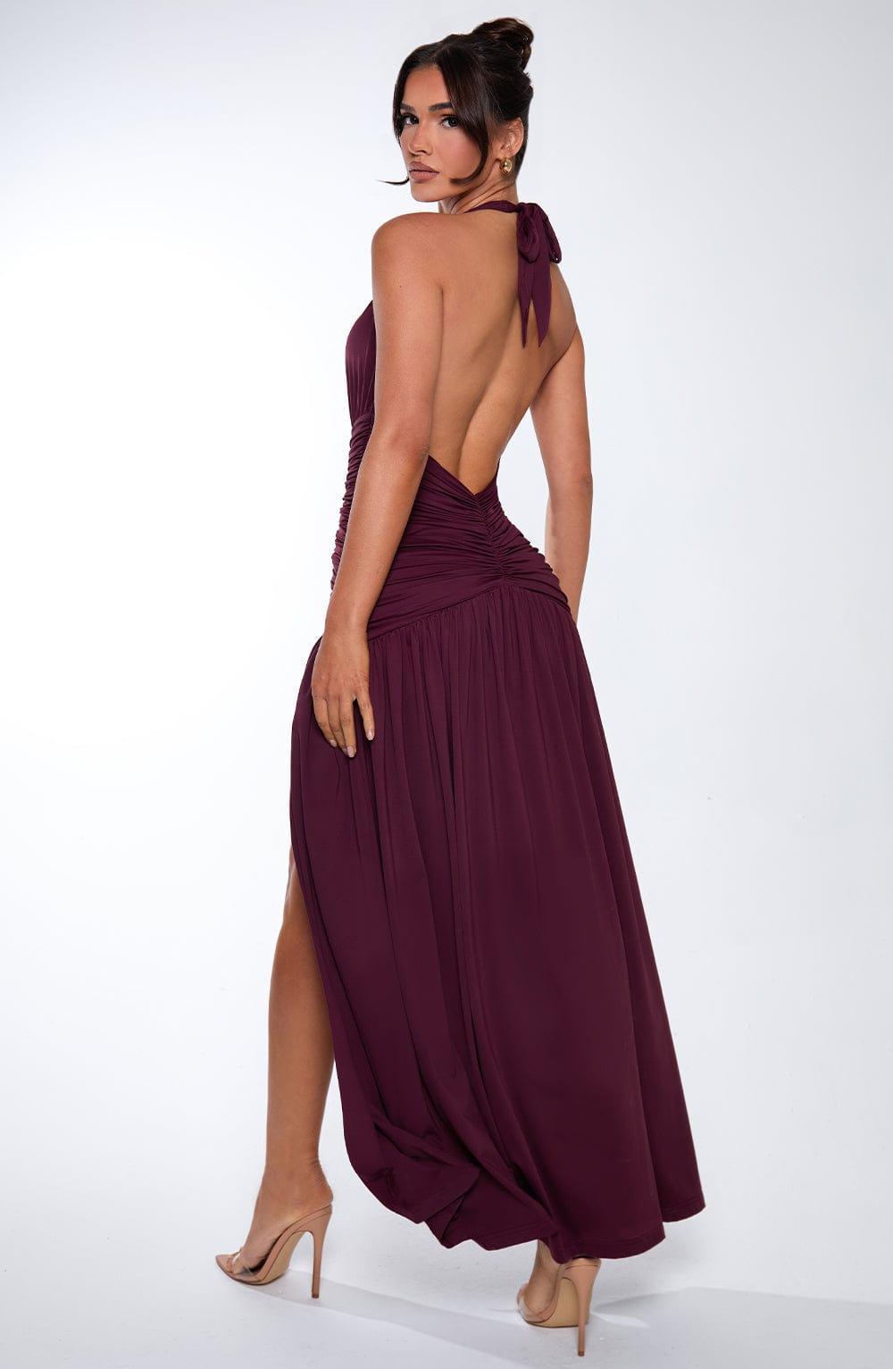 Melania Maxi Dress - Cherry Lacquer Product Image