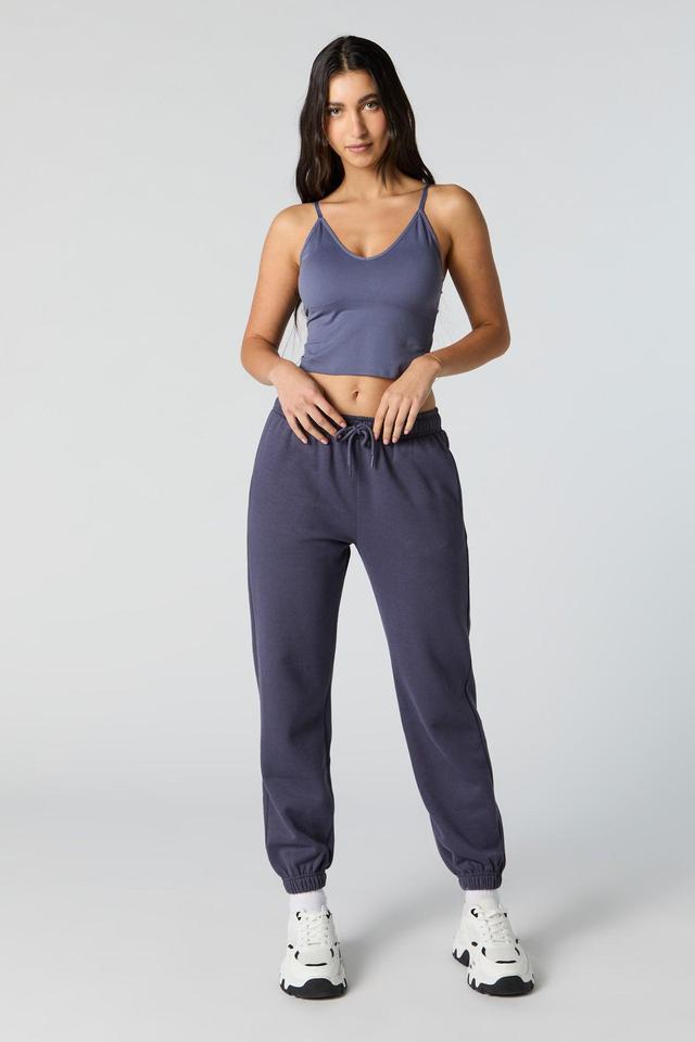 Seamless V-Neck Cami with Built-In Bra Cups Female Product Image