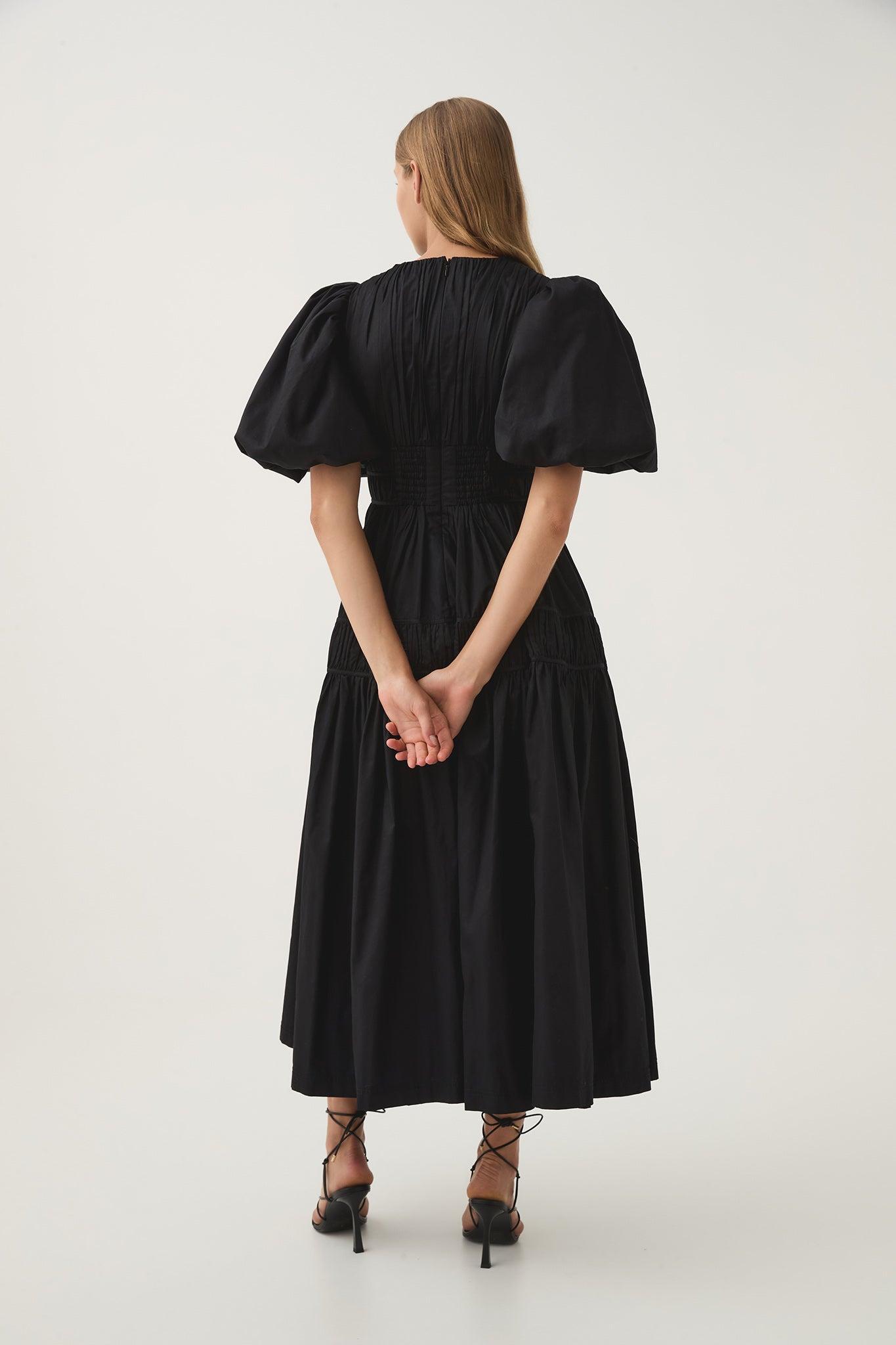 Fallingwater Ruched Midi Dress Product Image