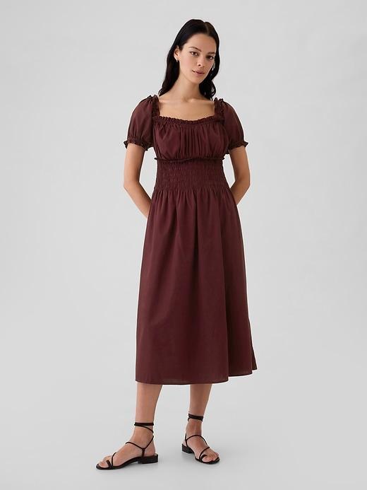 Smocked Midi Dress Product Image