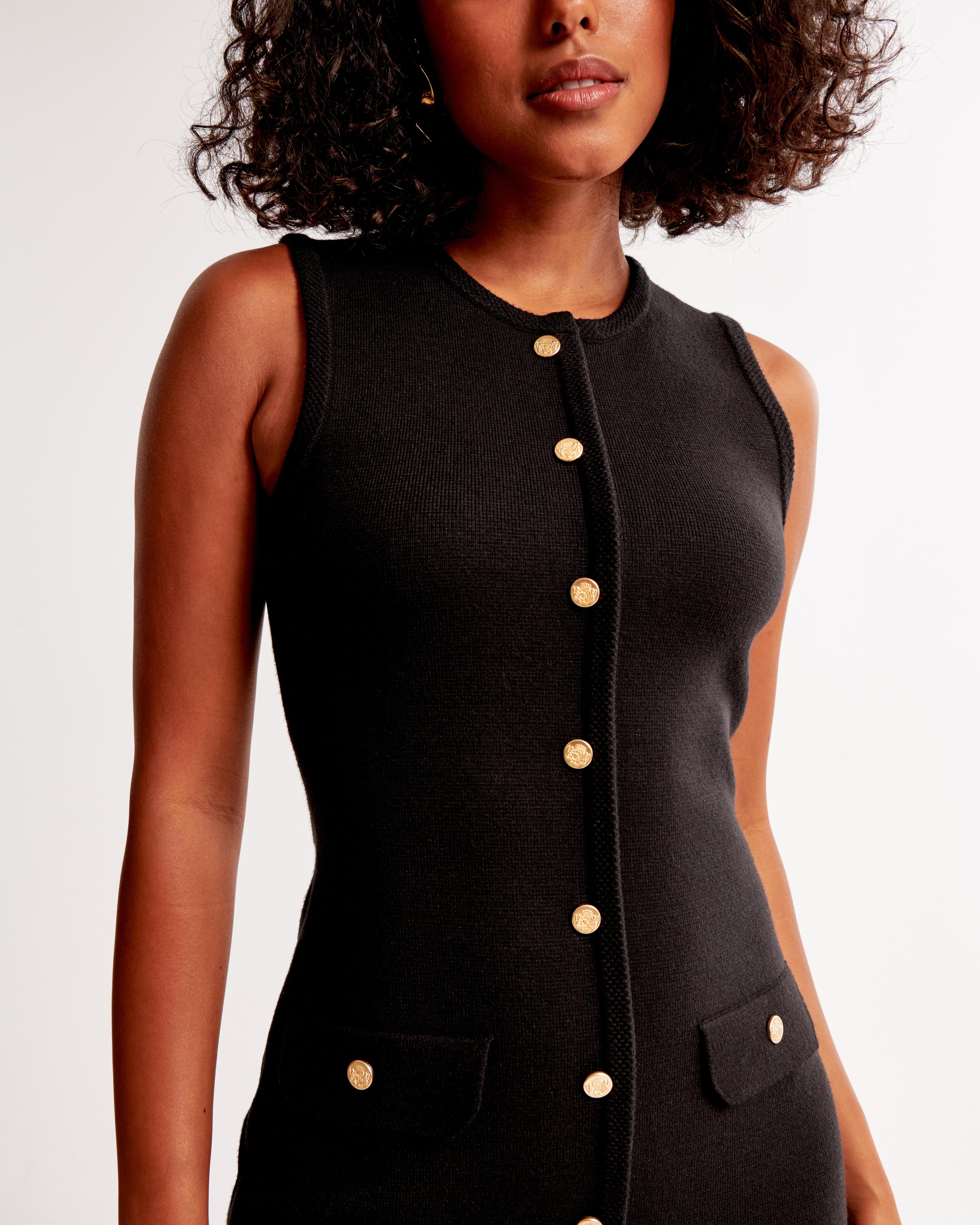 The A&F Mara High-Neck Vest Sweater Dress Product Image