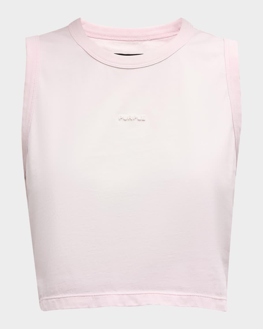 Logo Cropped Jersey Muscle Tee product image