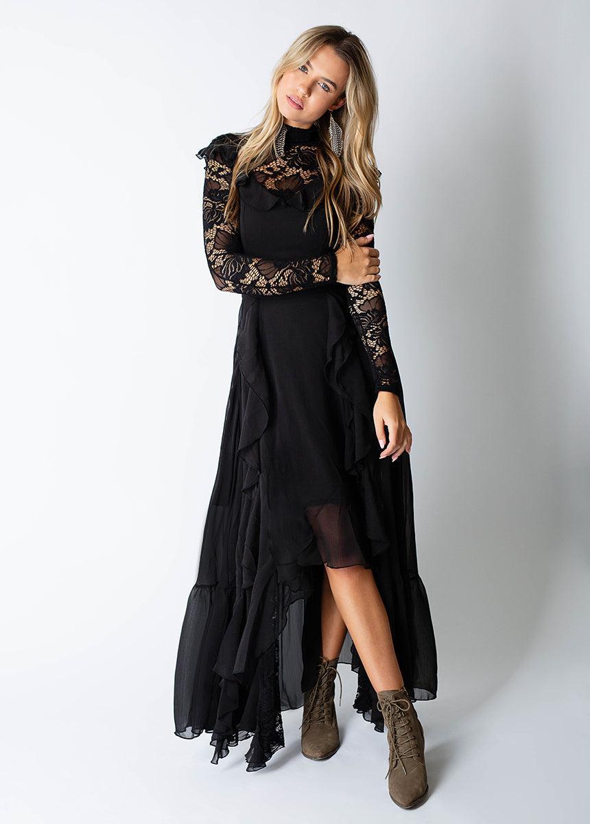 Sveta Dress in Black Product Image