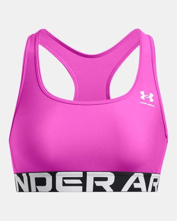 Womens HeatGear Armour Mid Branded Sports Bra Product Image