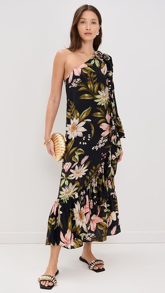 FARM Rio One Shoulder Ruffled Maxi Dress | Shopbop Product Image