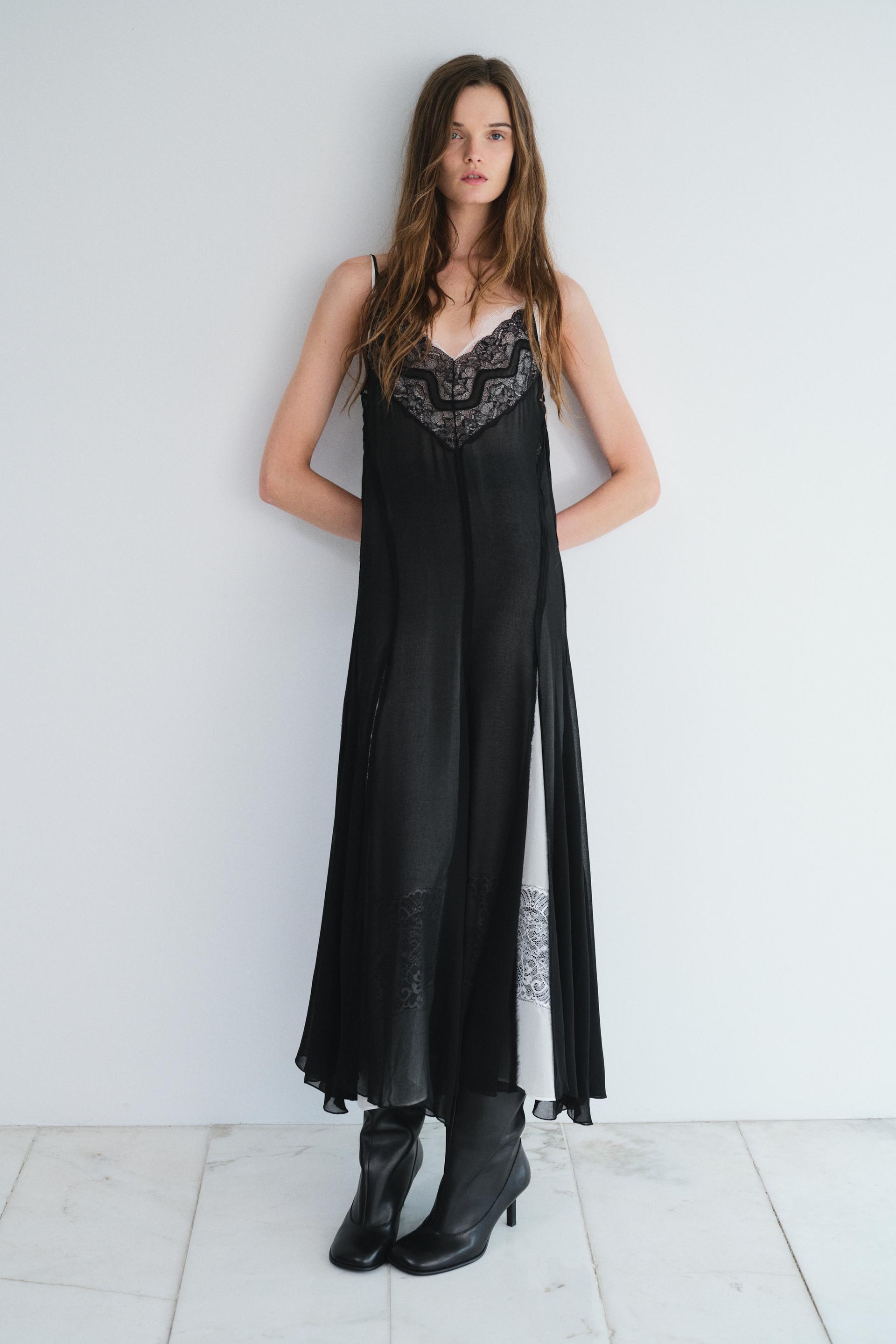 LACE SLIP DRESS ZW COLLECTION Product Image