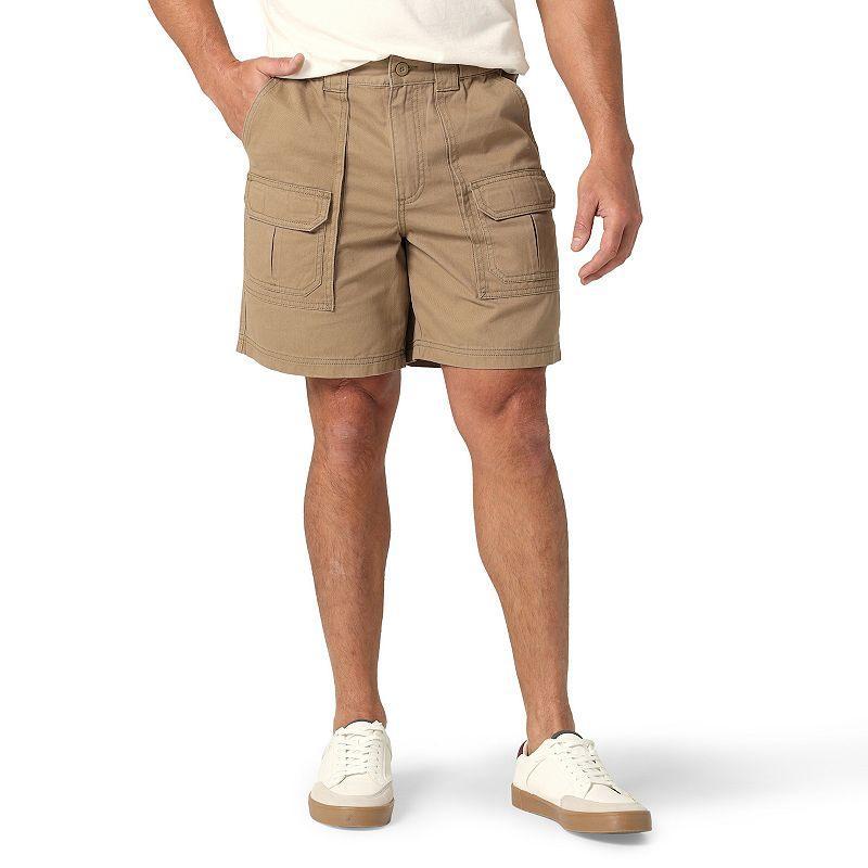 Mens Lee Side Elastic 7.5 Cargo Short White Product Image