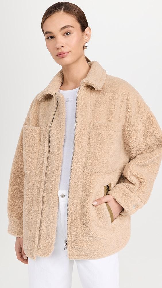 Marissa Webb Amari Sherpa Twill Jacket | Shopbop Product Image