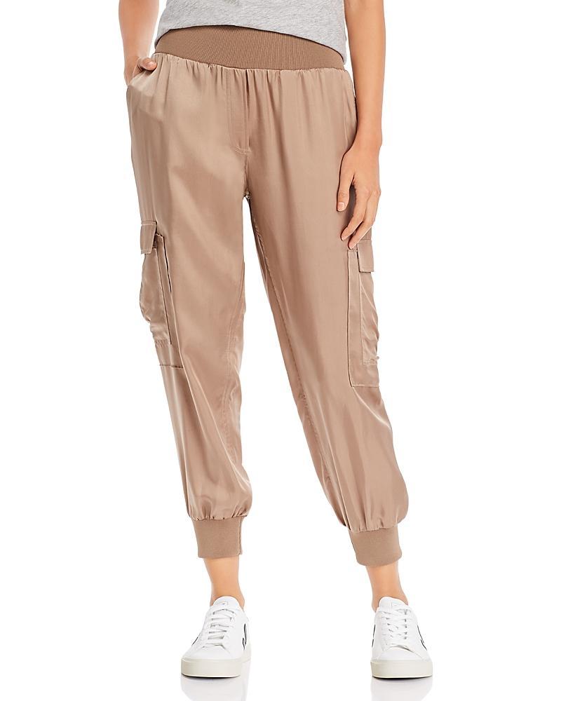 Cinq A Sept Giles High Waist Jogger Pants In Green Onyx Product Image