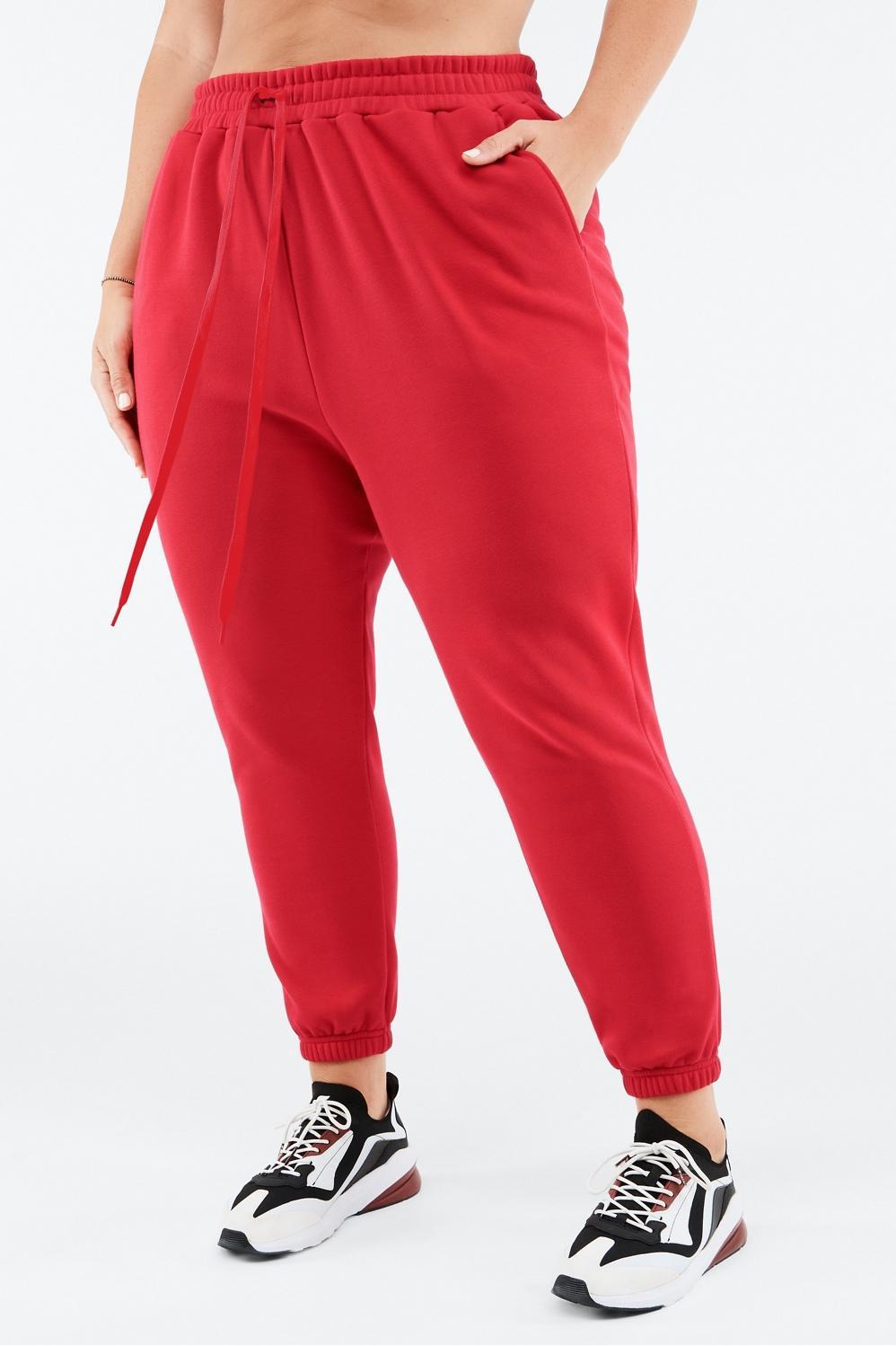 Fabletics Go-To Sweatpant Womens red plus Size 4X Product Image