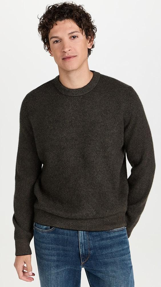 Vince Boiled Cashmere Thermal Crew | Shopbop Product Image