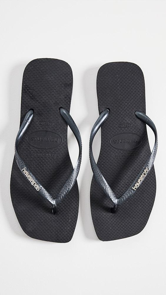 Havaianas Slim Square Pop Up Logo Flip Flops | Shopbop Product Image