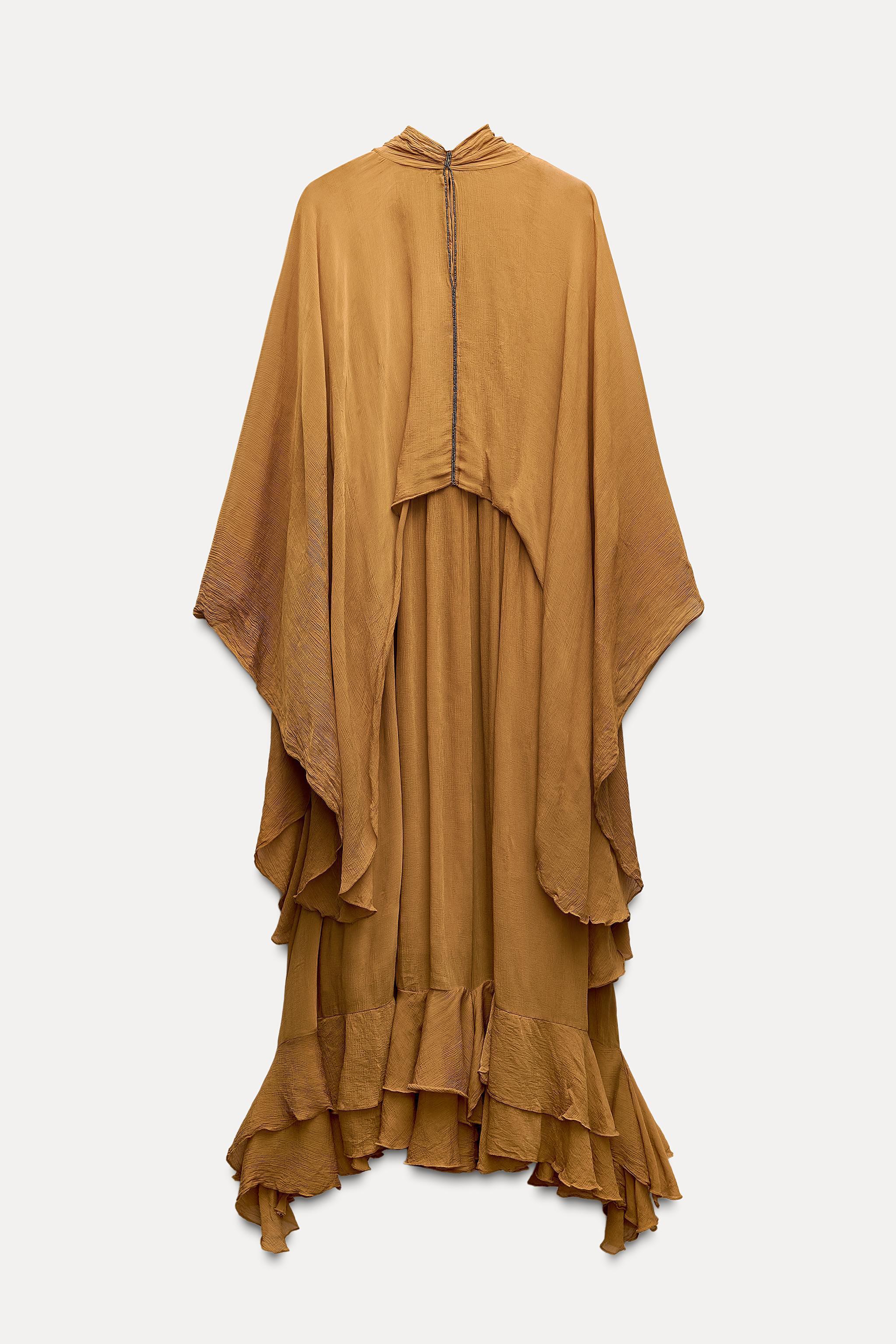 RUFFLED CAPE DRESS ZW COLLECTION Product Image