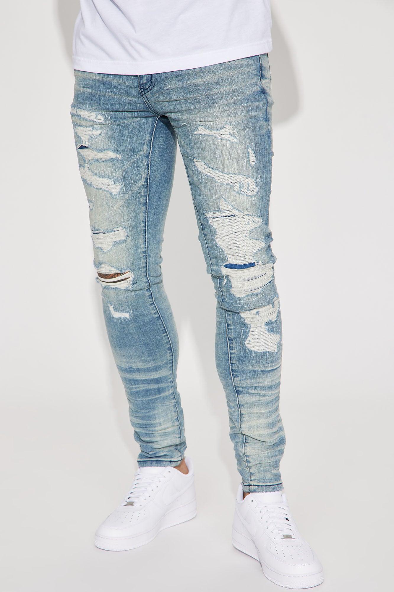 For The Fame Stacked Skinny Jeans - Light Wash product image