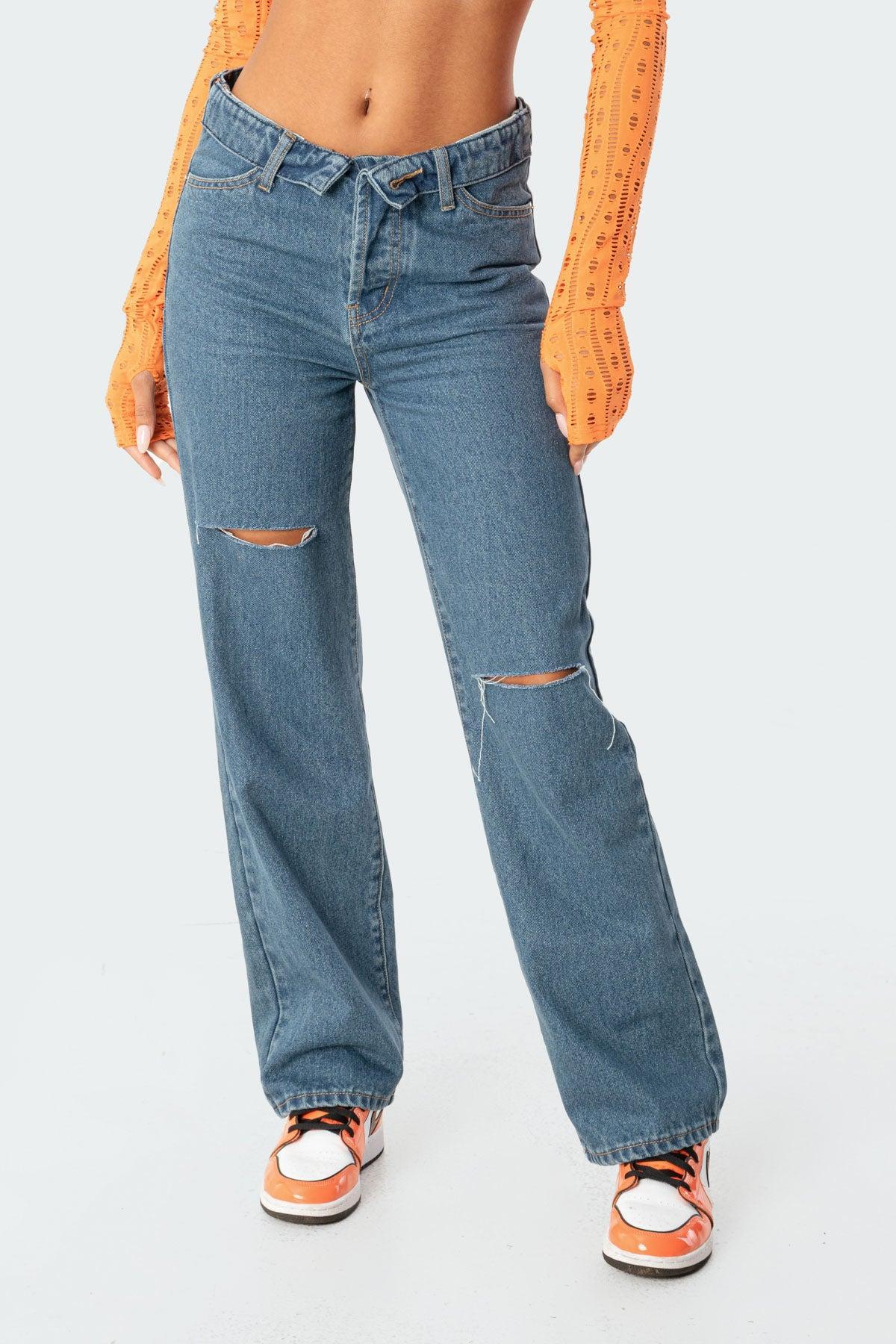 Raquel Folded Jeans Product Image