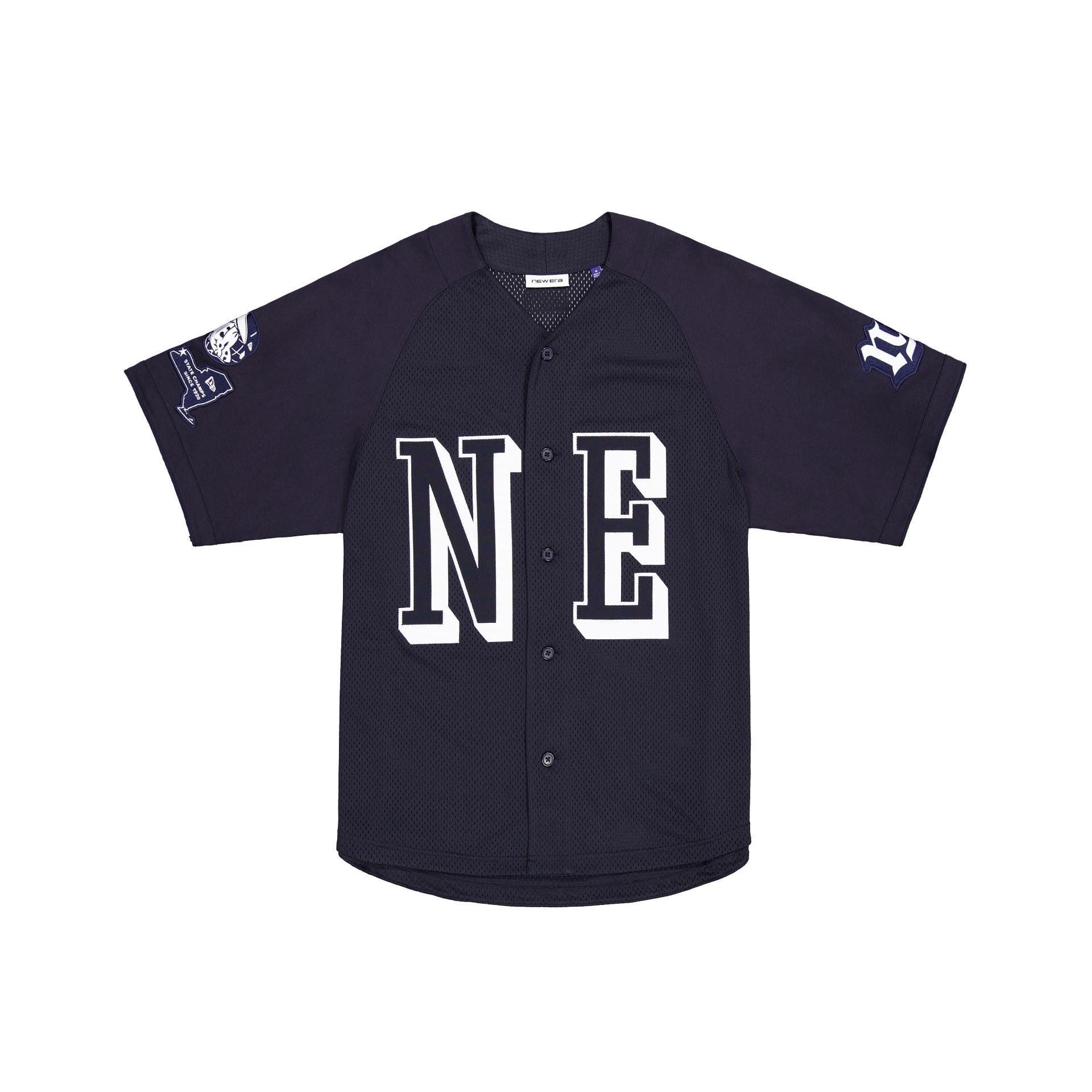 Brand New Era Warren Navy Raglan Baseball Jersey Male Product Image