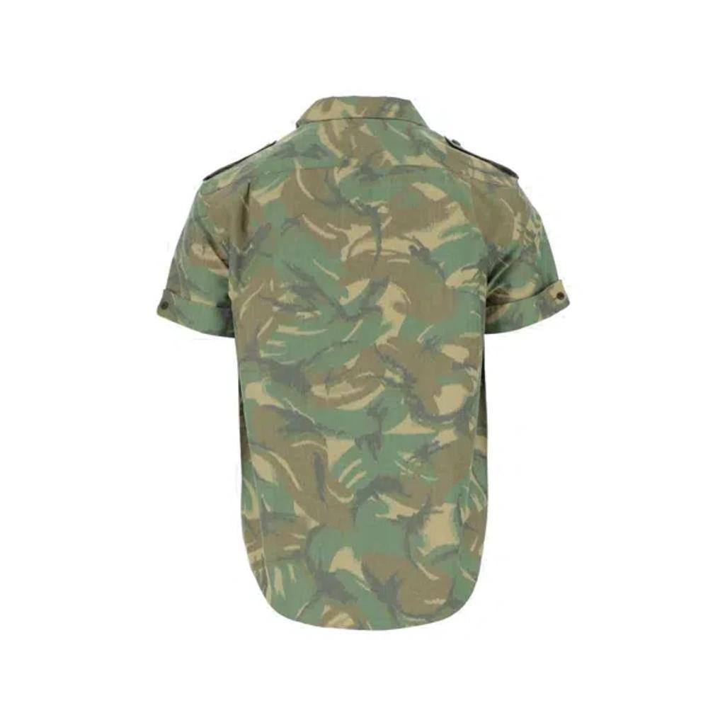 Short Sleeves Shirt In Green Product Image