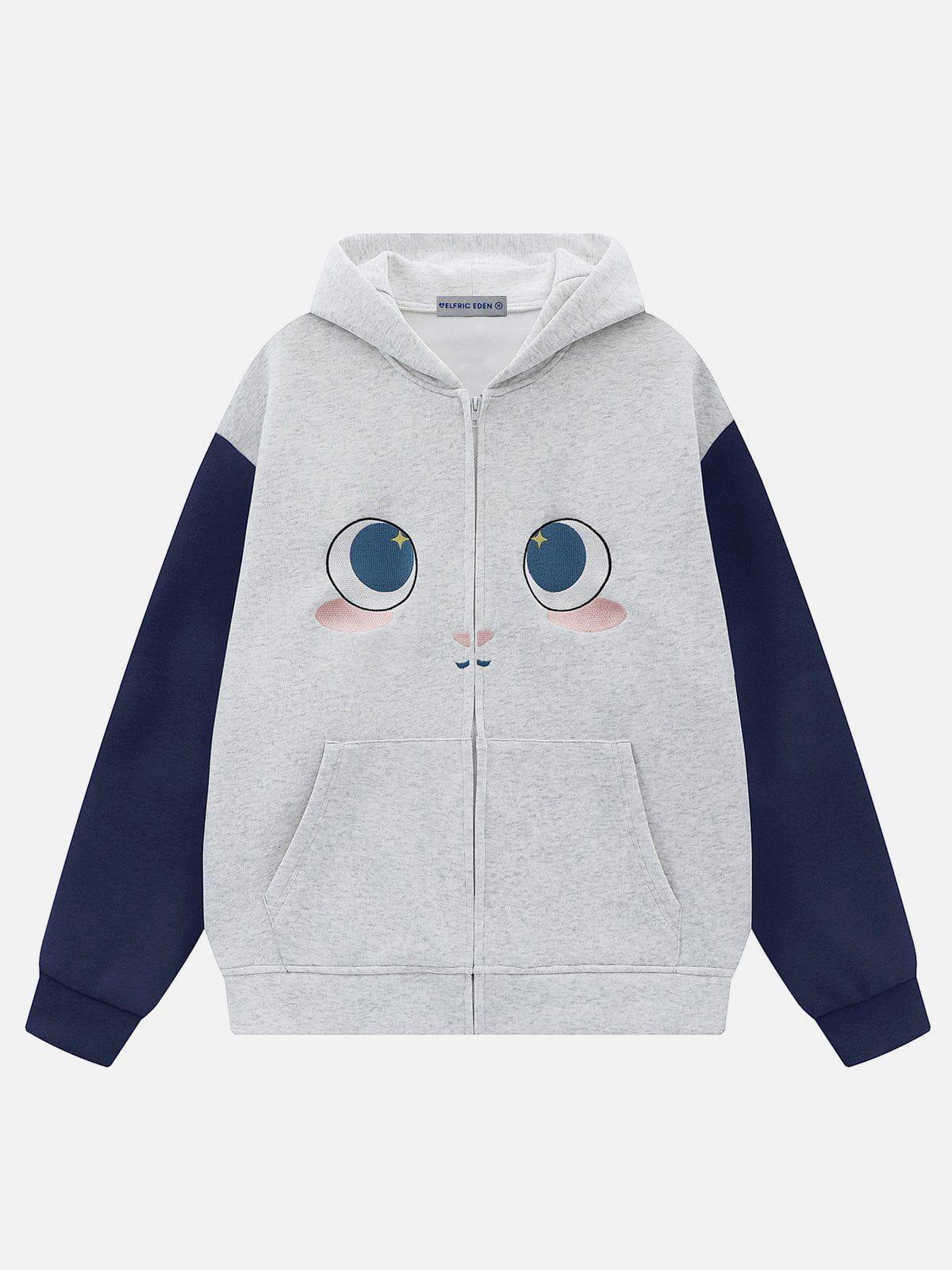 Aelfric Eden Cartoon Rabbit Zip Up Hoodie Product Image