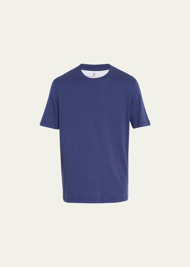 Mens Cotton-Silk Crewneck T-Shirt Product Image